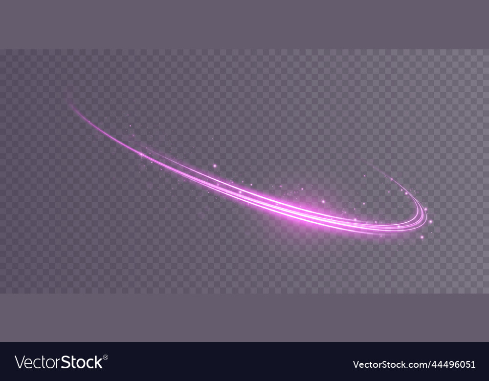 Abstract light lines of movement and speed