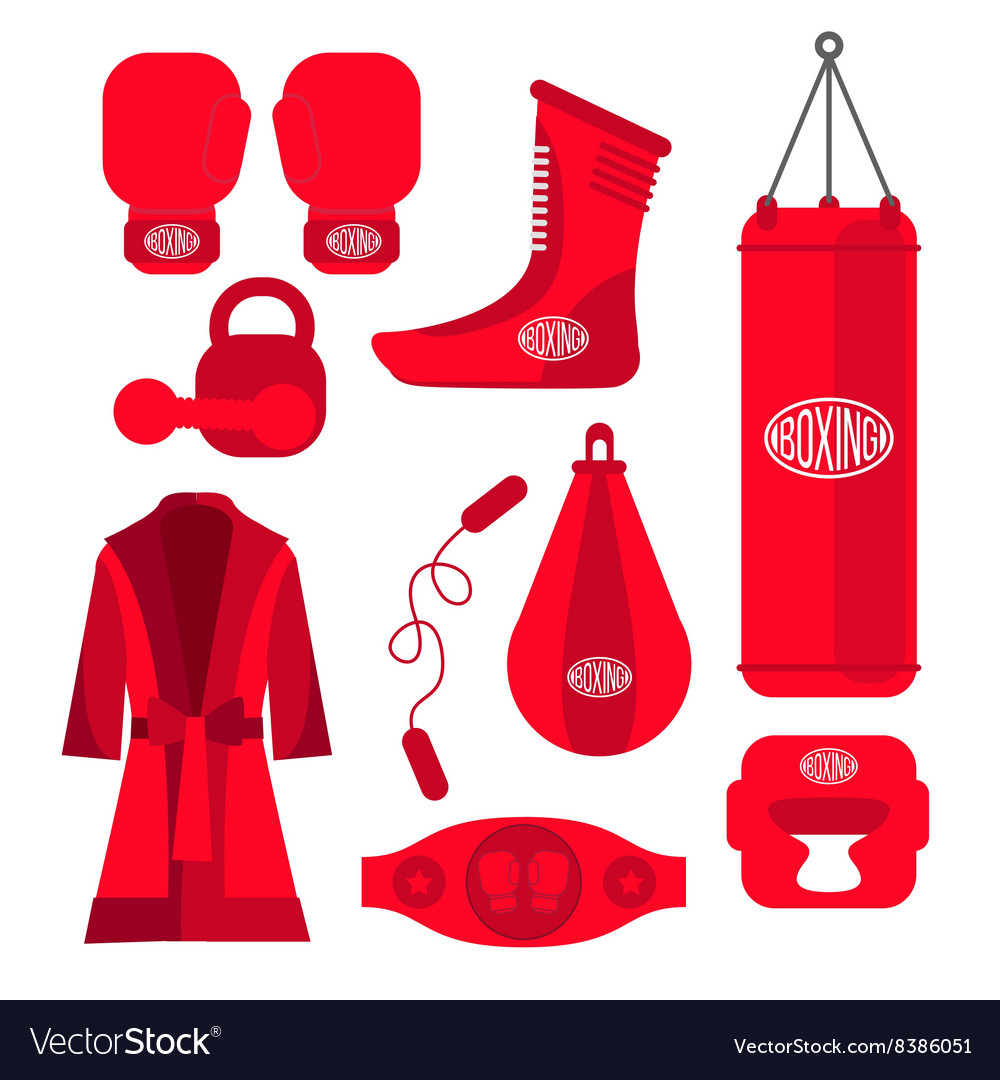 Boxing design elements fighting