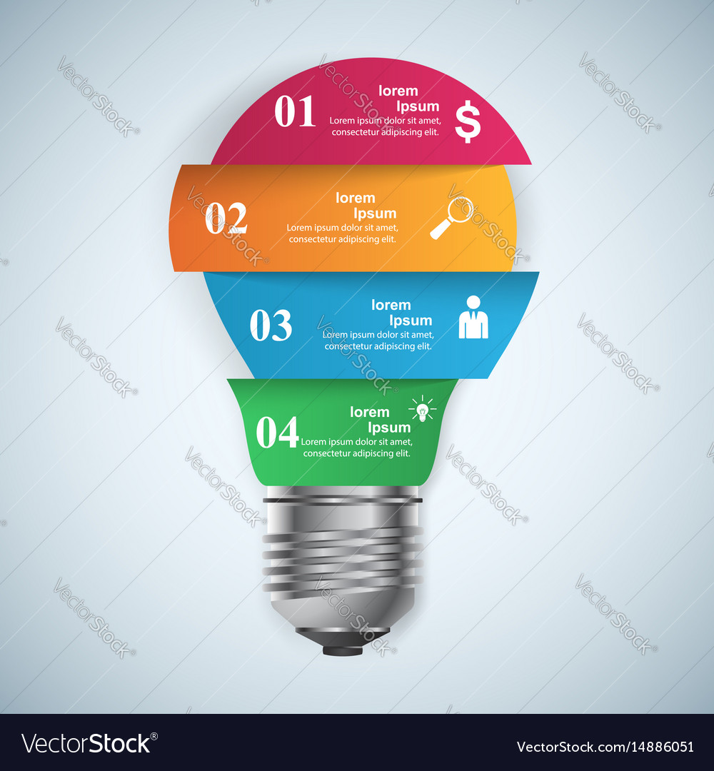 Business infographics origami style Royalty Free Vector