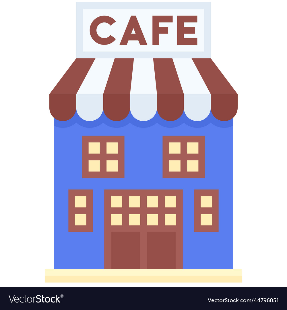 Coffeehouse coffee shop or cafe icon