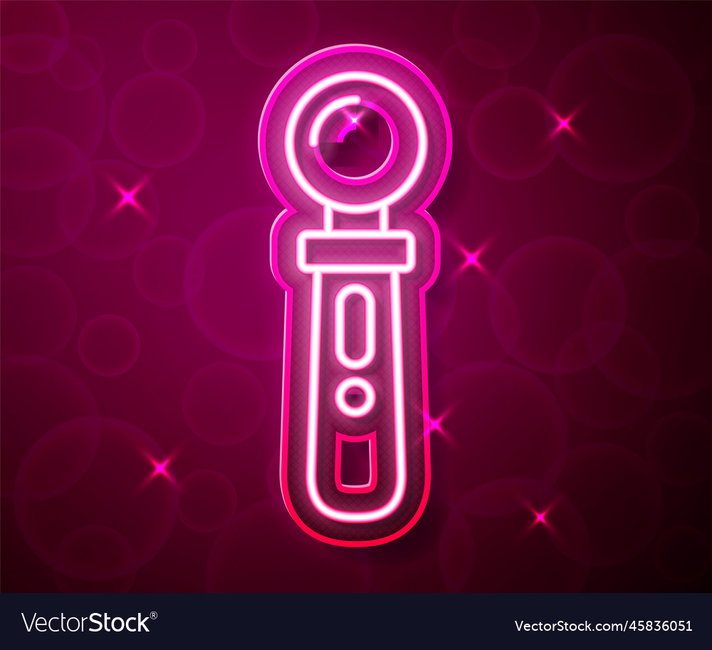 Glowing neon line vr controller game icon isolated vector image Glowing neon line vr controller game icon isolated