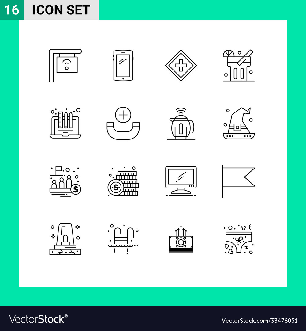 Group 16 outlines signs and symbols for device