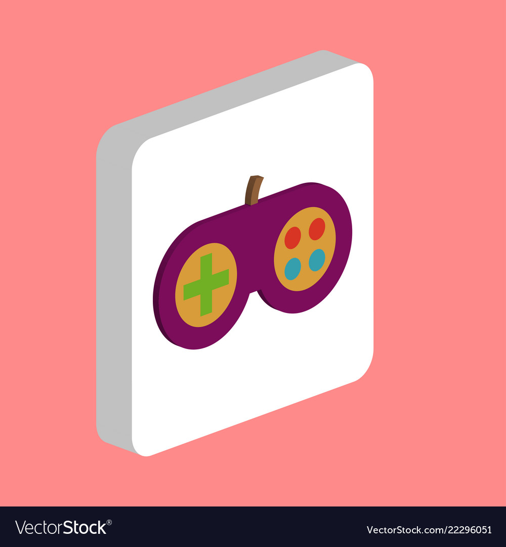 Joystick computer symbol vector image Joystick computer symbol