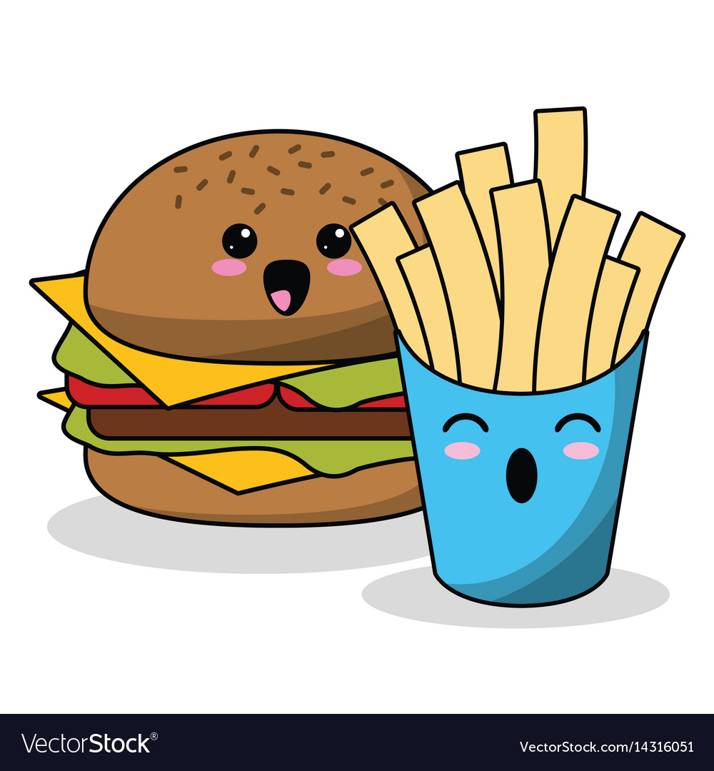 Burger And Fries Cartoon Images - The best selection of royalty free