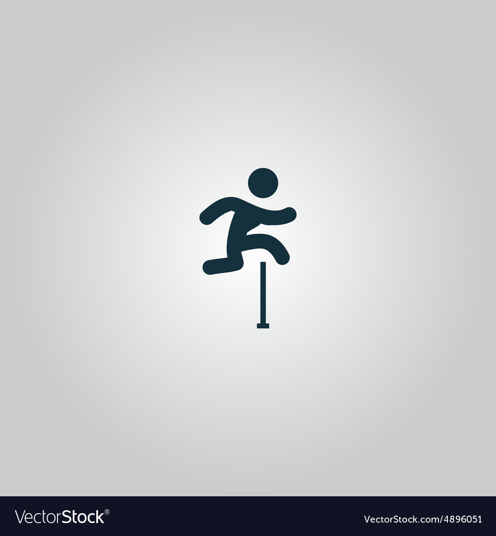 Man Leaping Over Obstacles