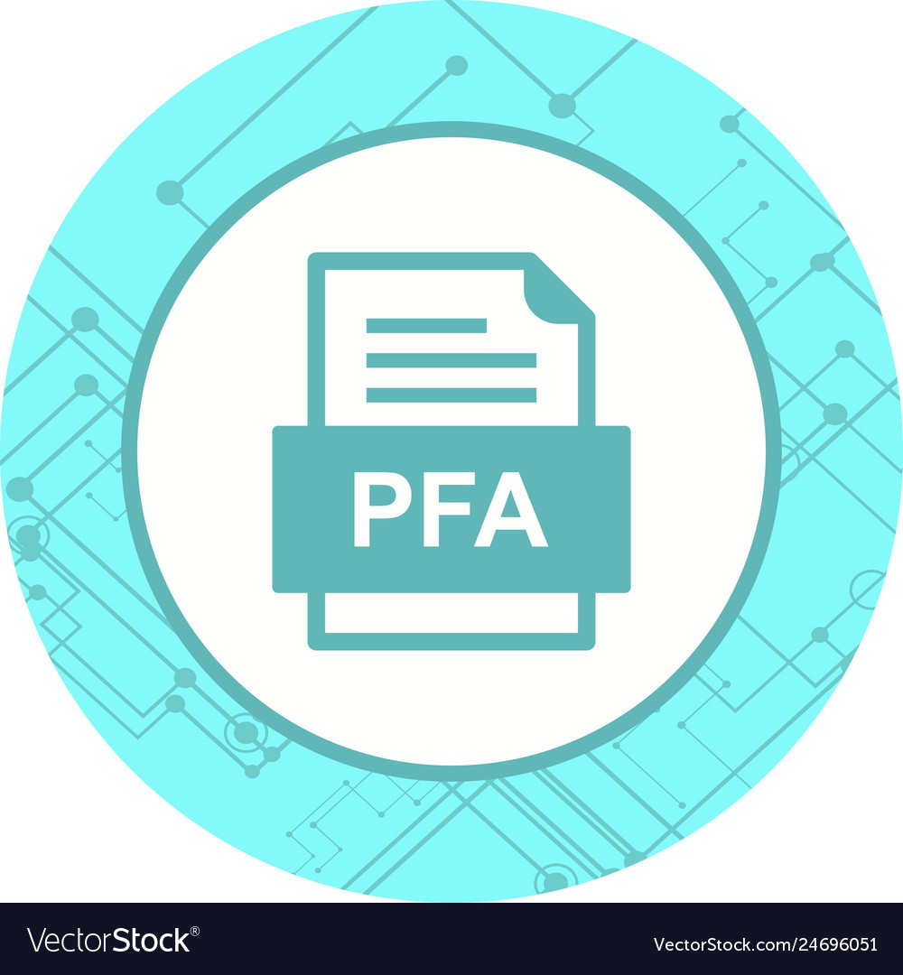 Pfa file document icon