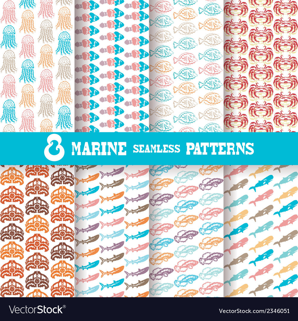 Seamless patterns set