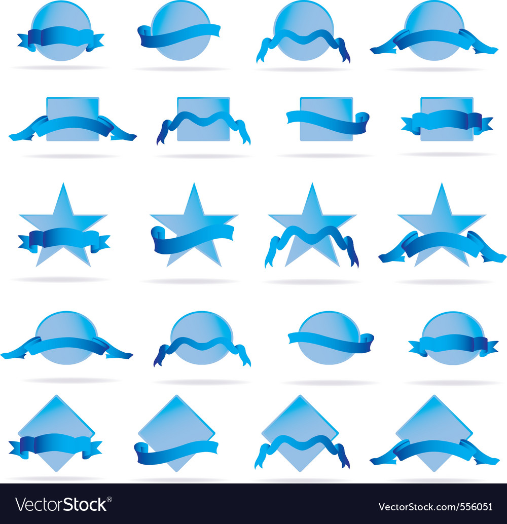 Shields elements Royalty Free Vector Image - VectorStock