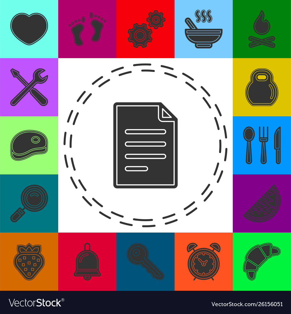 Simple document icon vector image Simple document icon