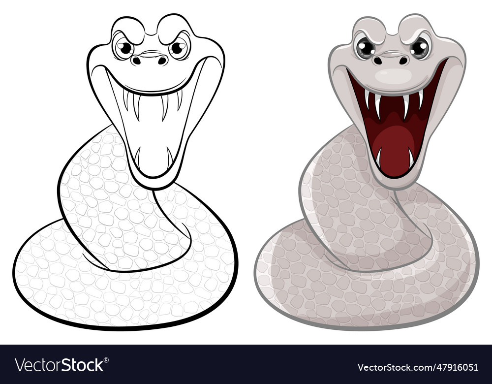 Snake with scales Royalty Free Vector Image - VectorStock