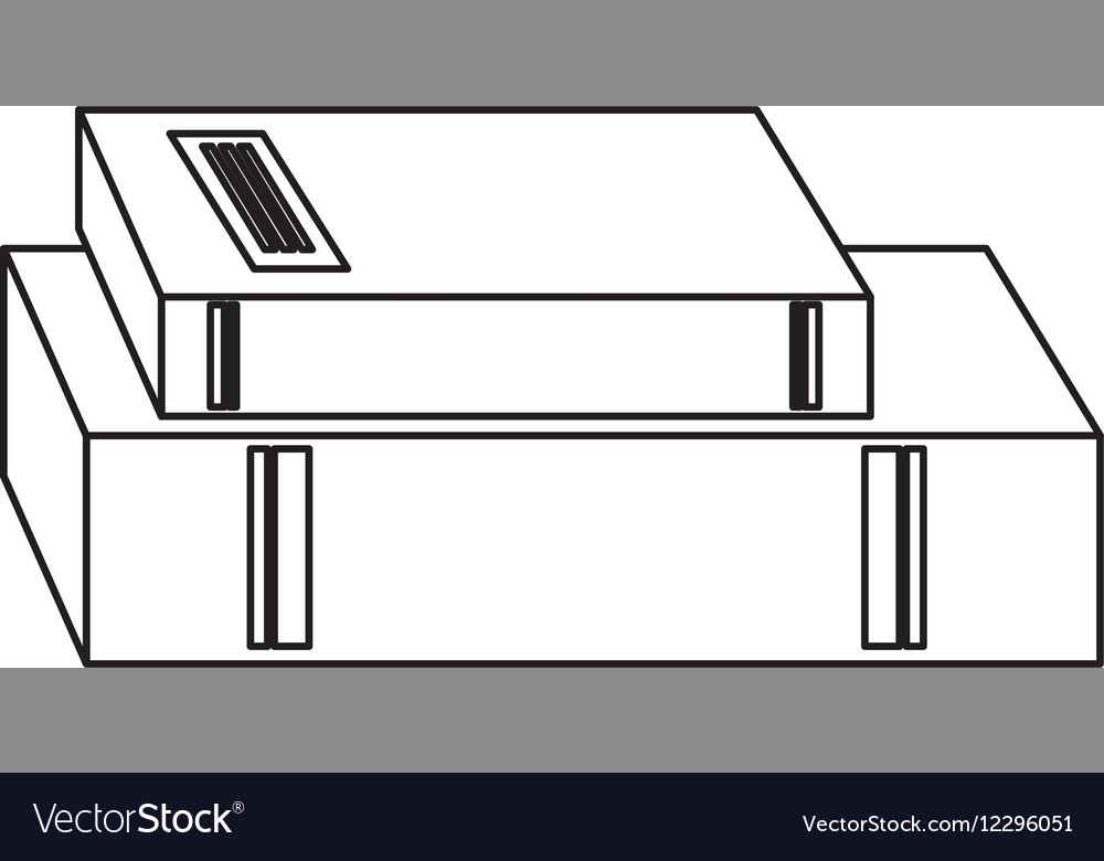 Text book library isolated icon