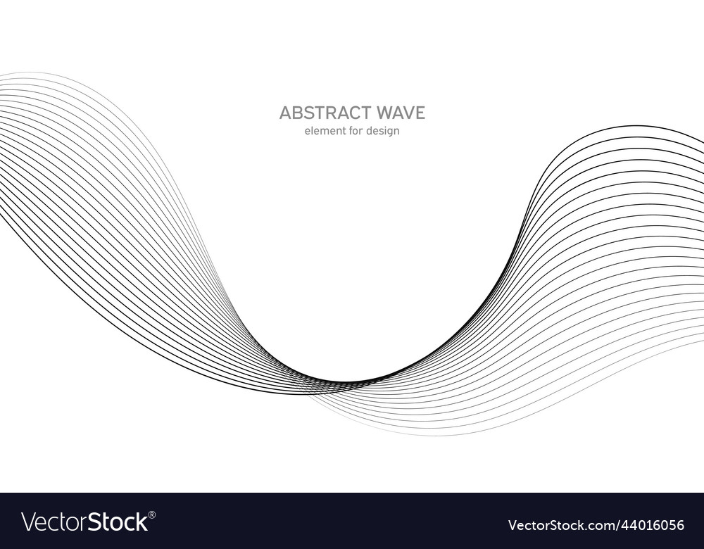 Abstract wave element for design digital Vector Image Abstract wave element for design digital