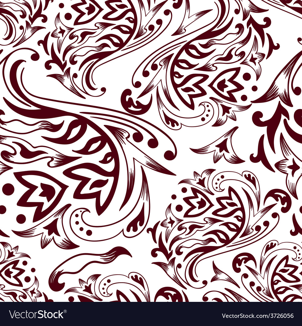 Black and white arabic pattern