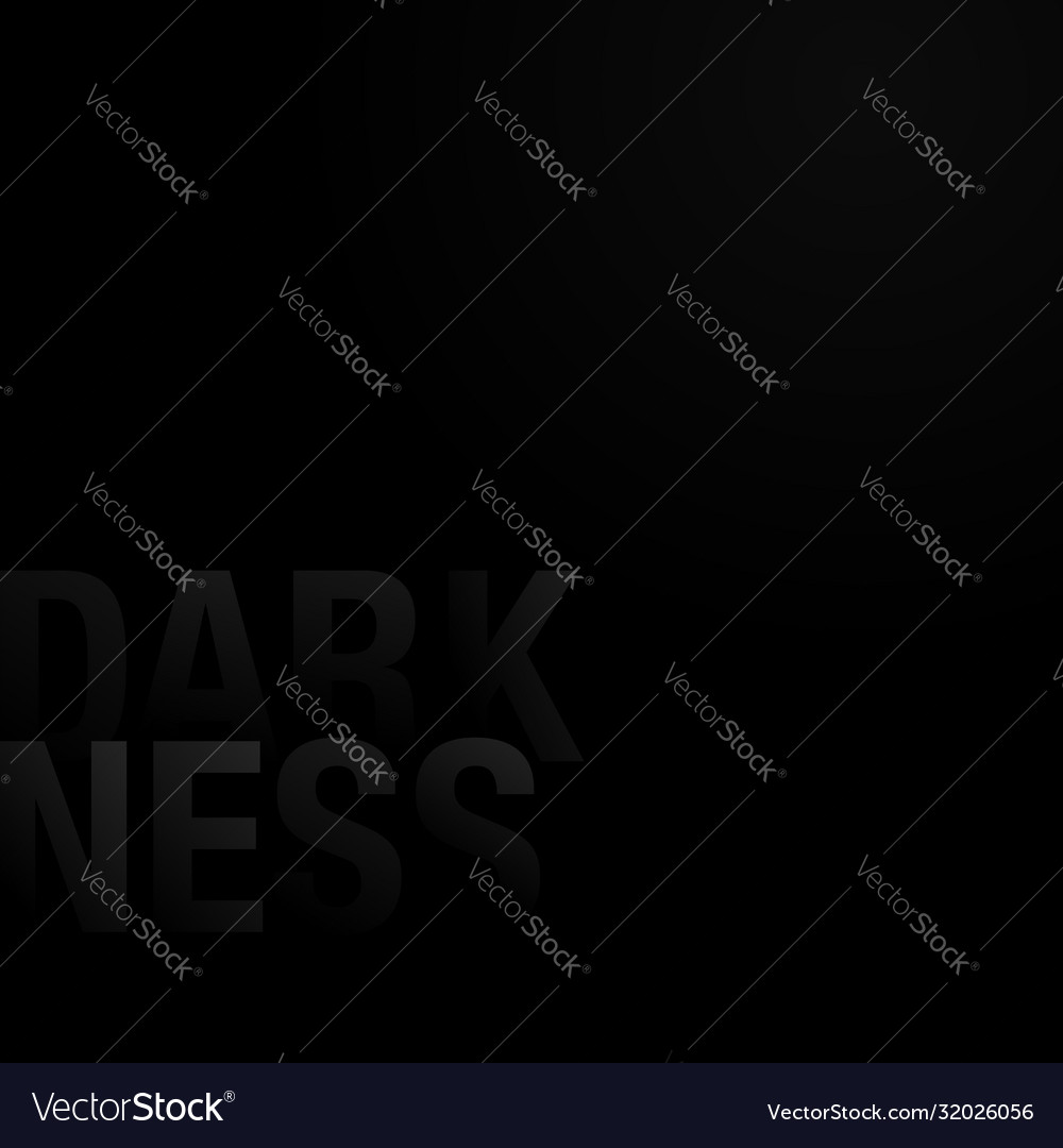 Black background with barely visible darkness word