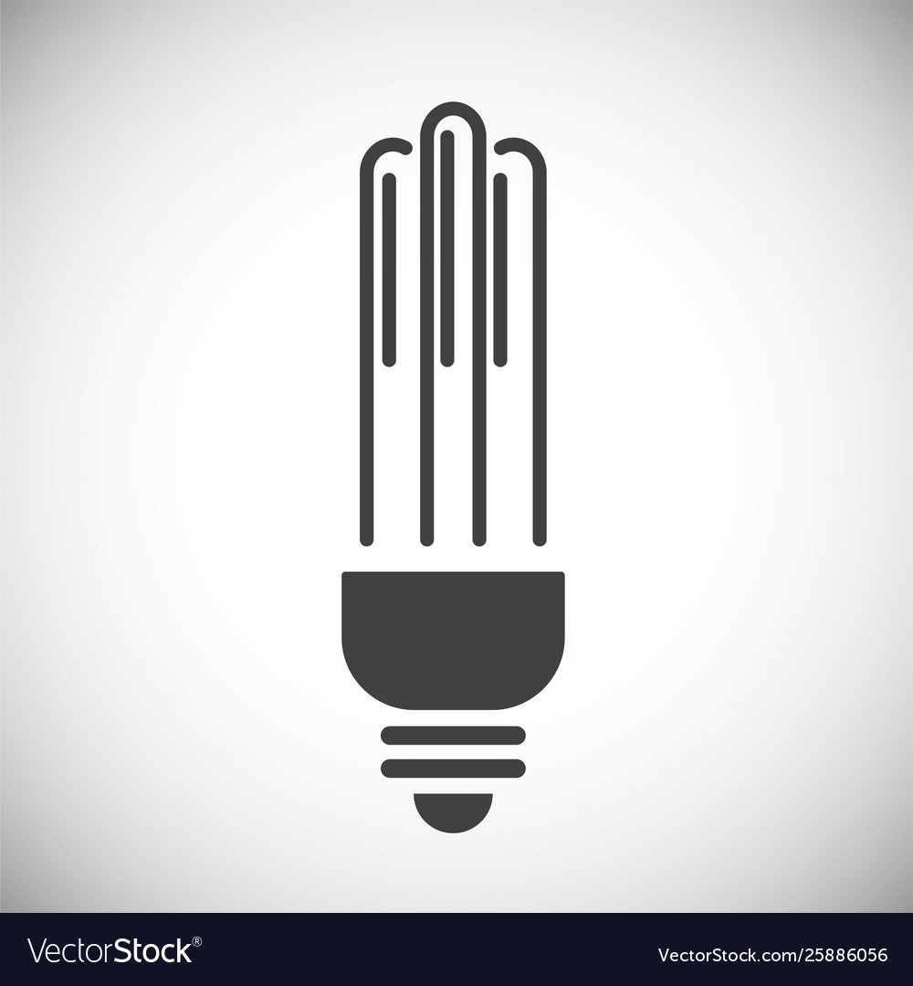 Bulb icon on background for graphic and web design Vector Image Bulb icon on background for graphic and web design