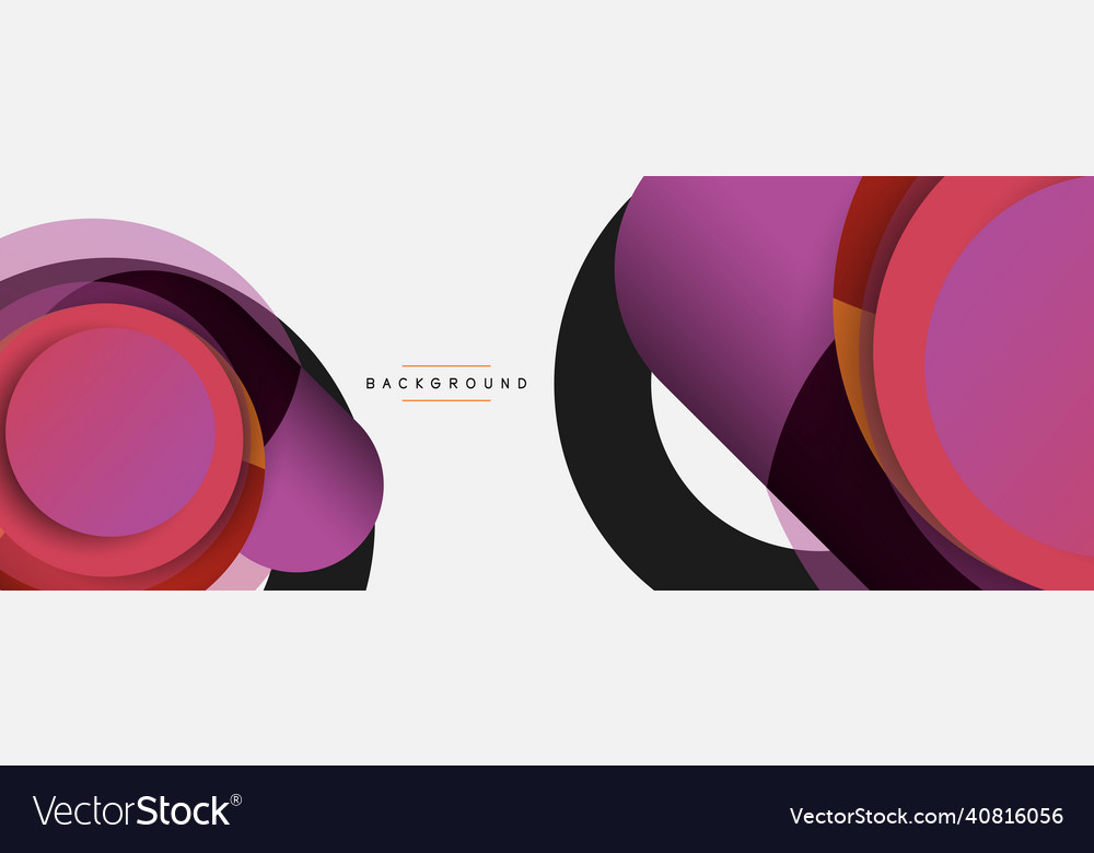 Circle and round shapes abstract background Vector Image Circle and round shapes abstract background