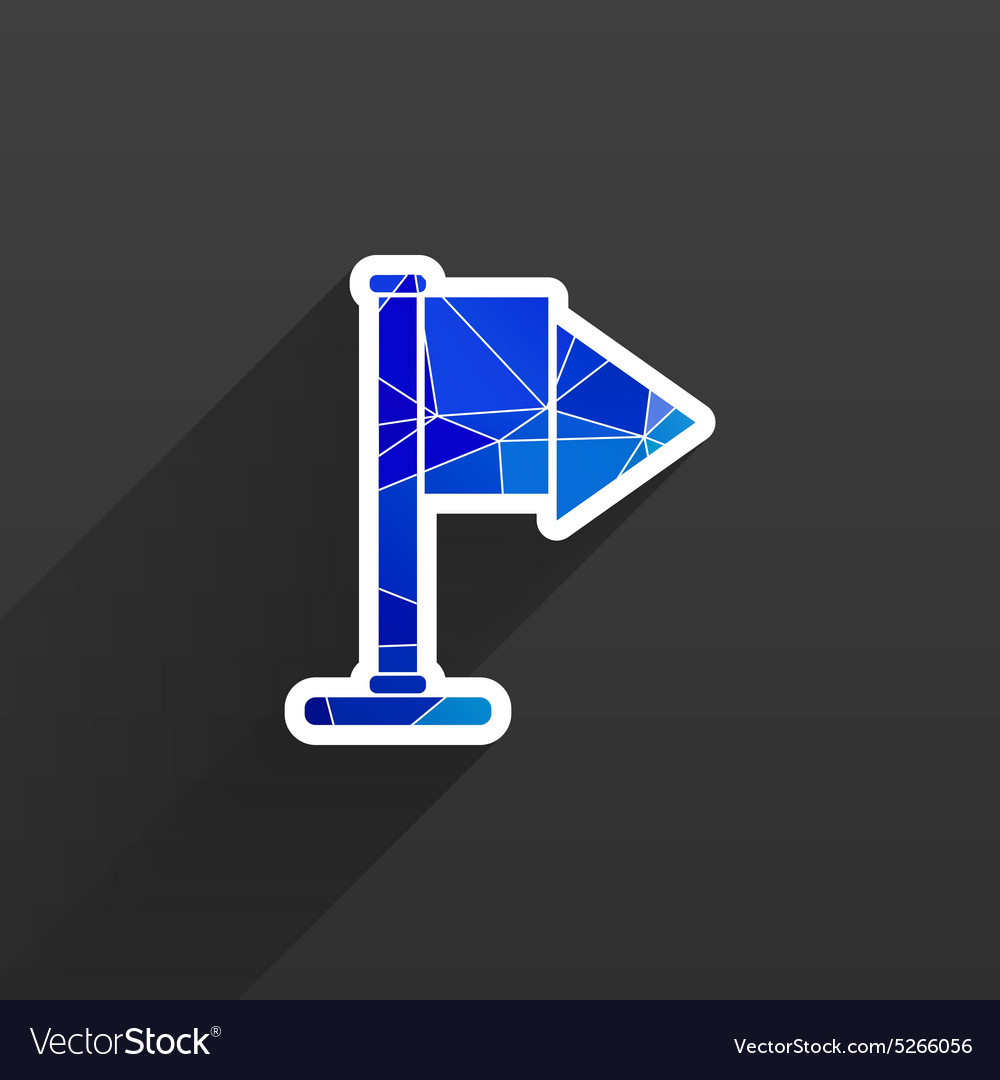 Flag icon mark map sign symbol element