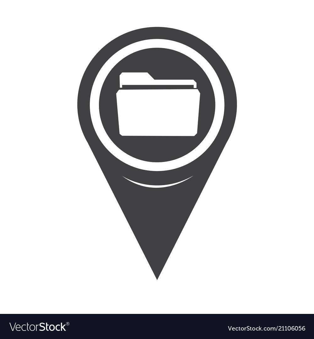 Karte Zeigerordner-Symbol Vector Image Karte Zeigerordner-Symbol