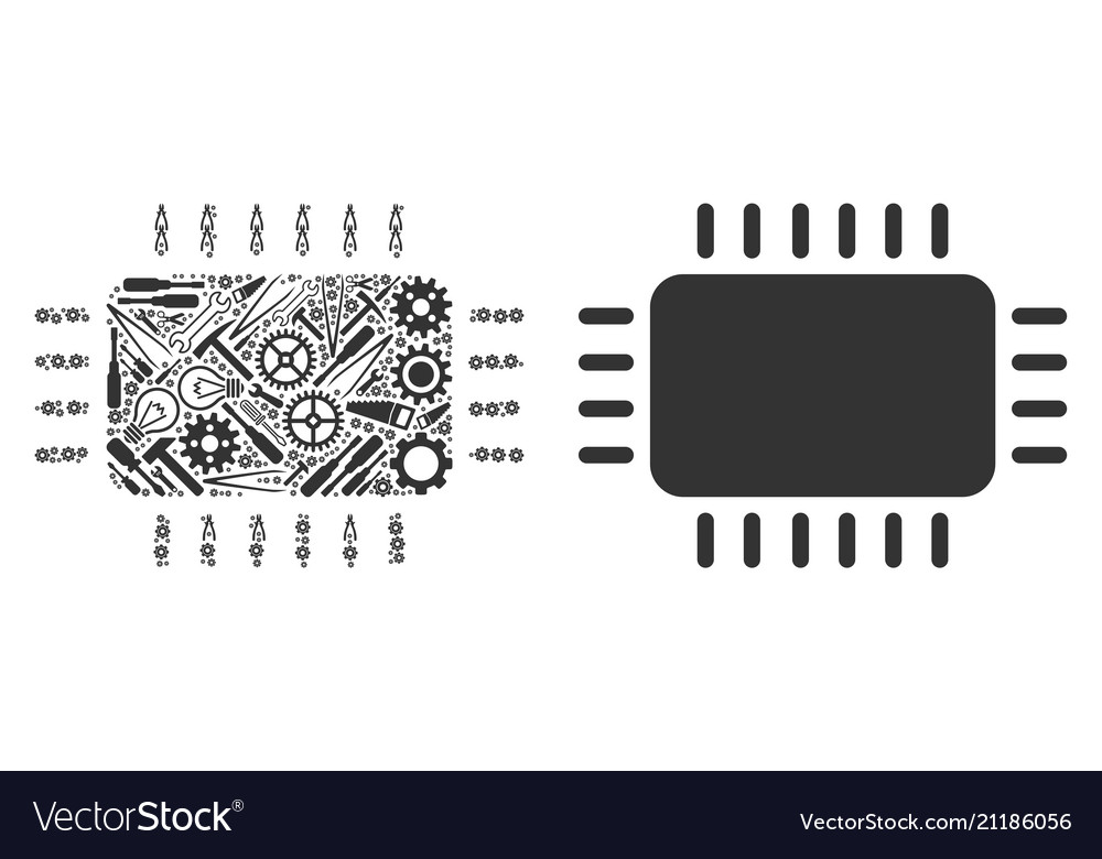 Microchip composition of service tools