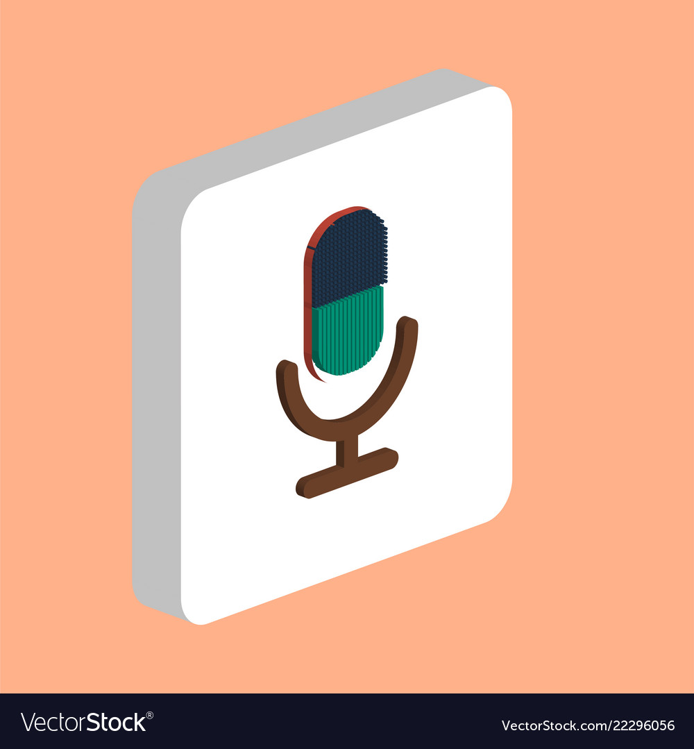 Microphone computer symbol Vector Image Microphone computer symbol