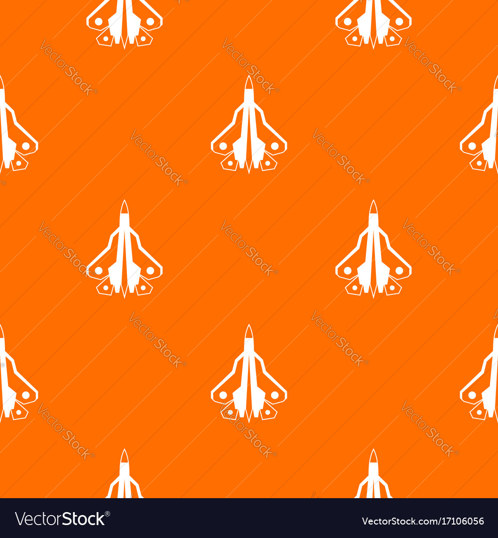 Military fighter plane pattern seamless Royalty Free Vector