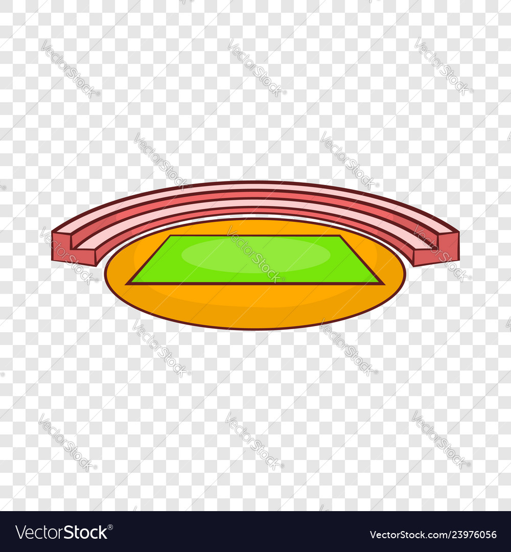 Small sports stadium icon cartoon style Royalty Free Vector