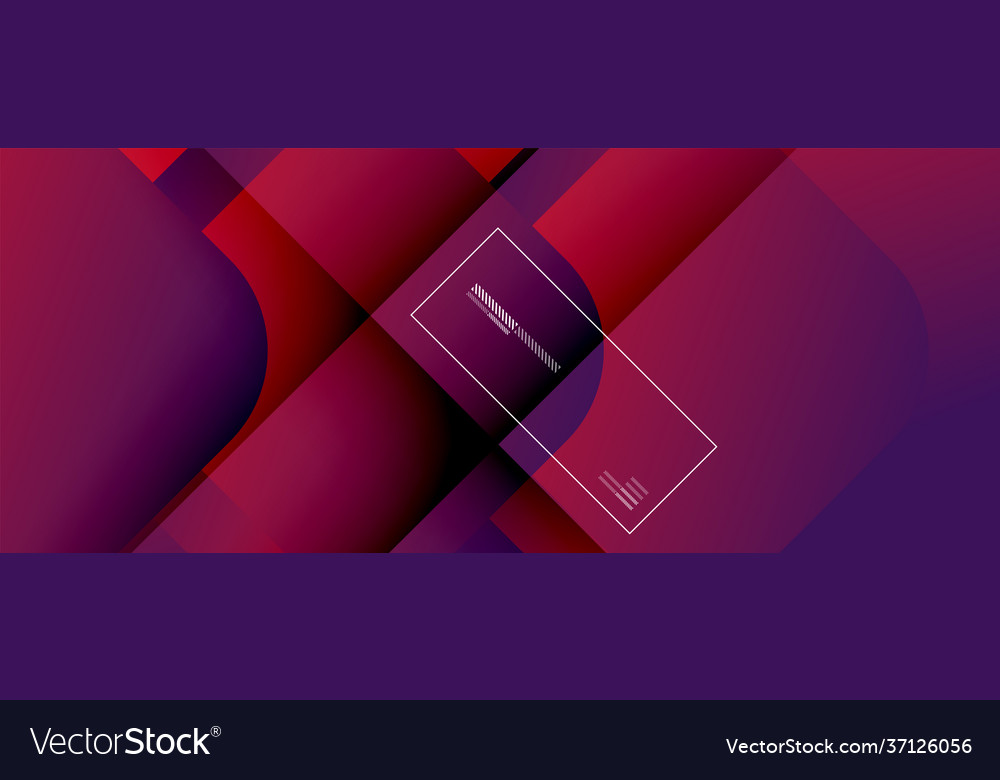 Square shapes composition geometric abstract Vector Image