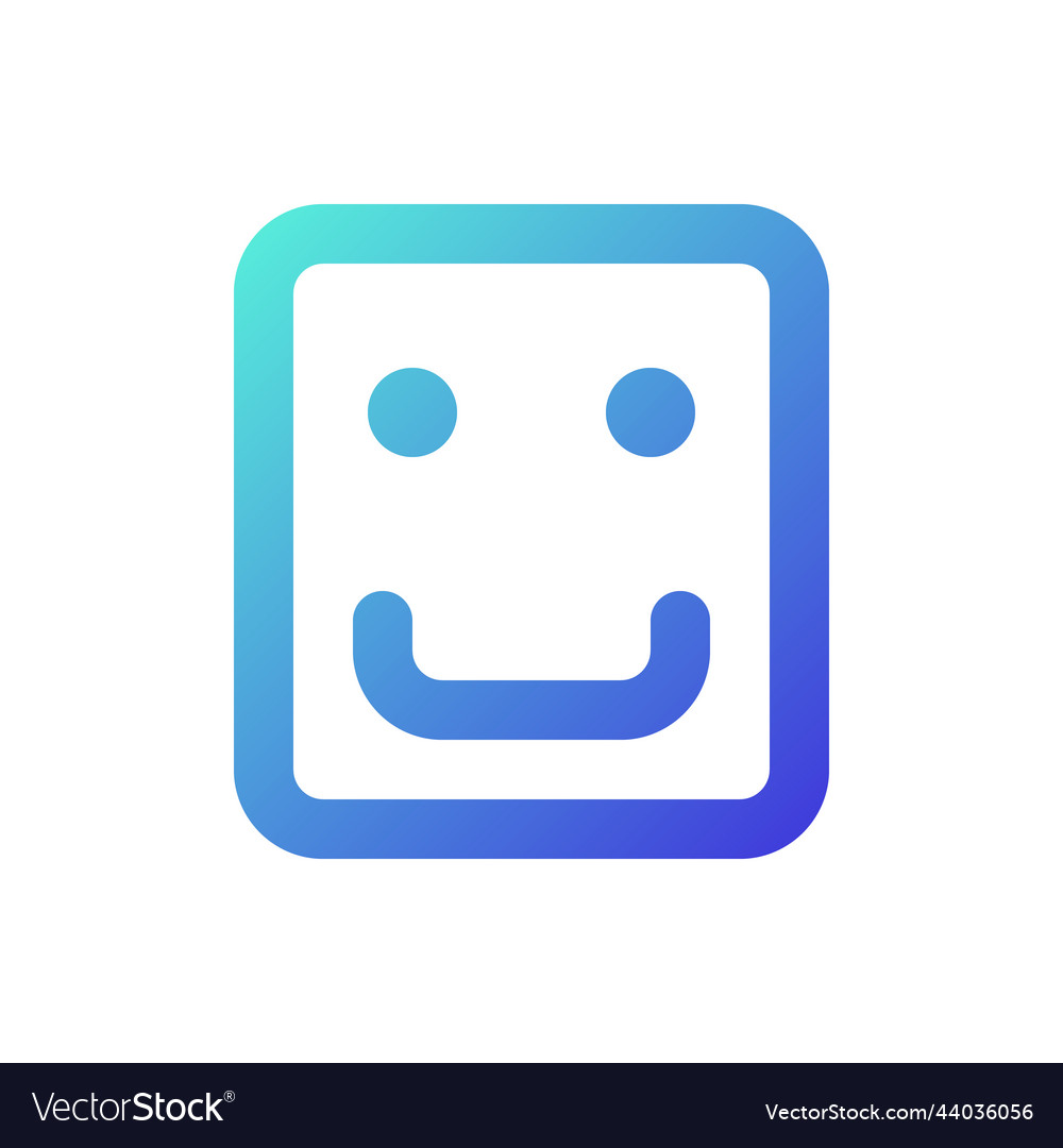 Sticker pixel perfect gradient linear ui icon vector image Sticker pixel perfect gradient linear ui icon