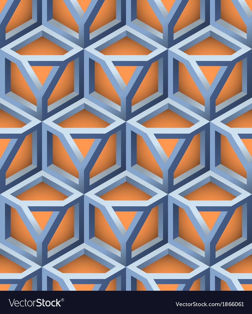 3d lattice seamless pattern