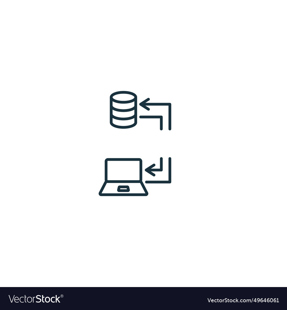 Api interface icon monochrome simple sign from