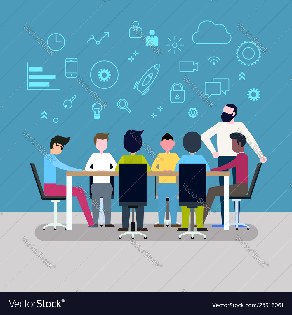 Business people meeting Royalty Free Vector Image