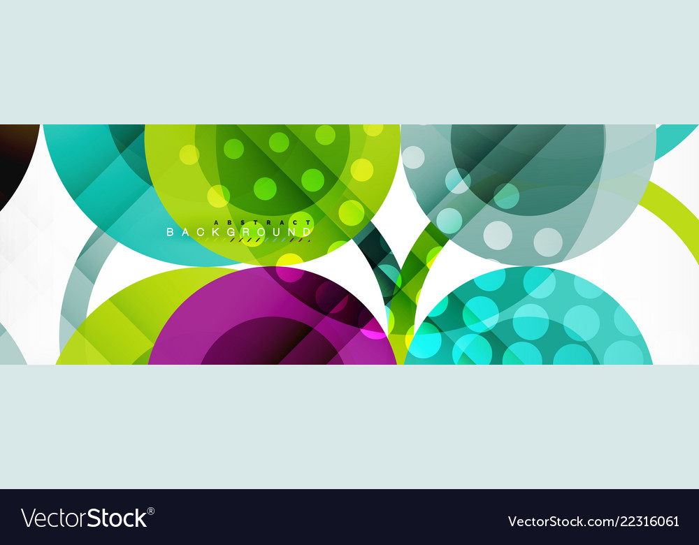 Circle composition abstract background vector image Circle composition abstract background