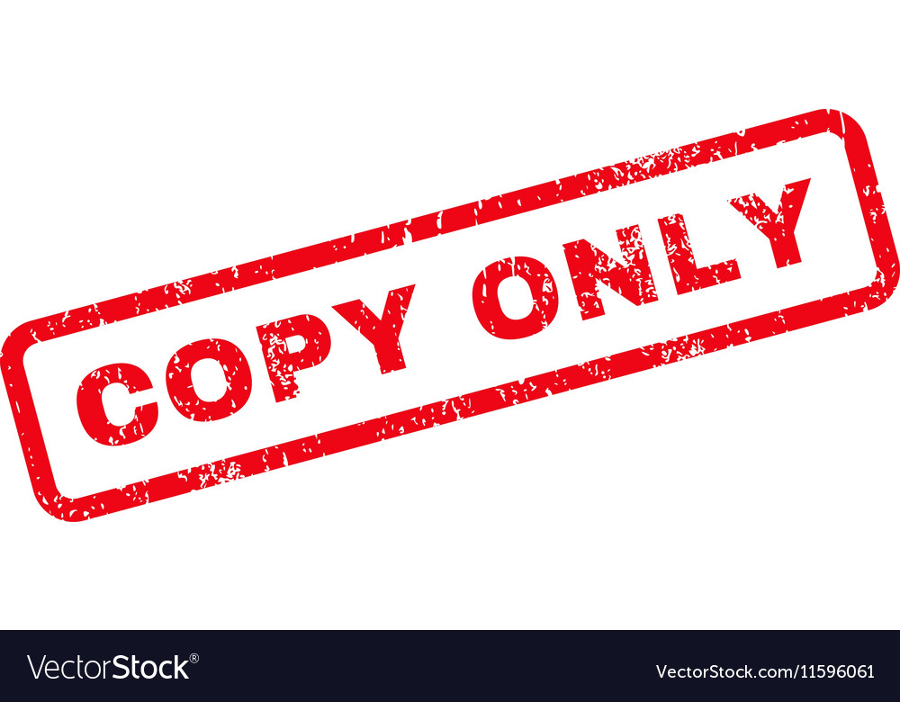 Copy Only Text Rubber Stamp Royalty Free Vector Image 