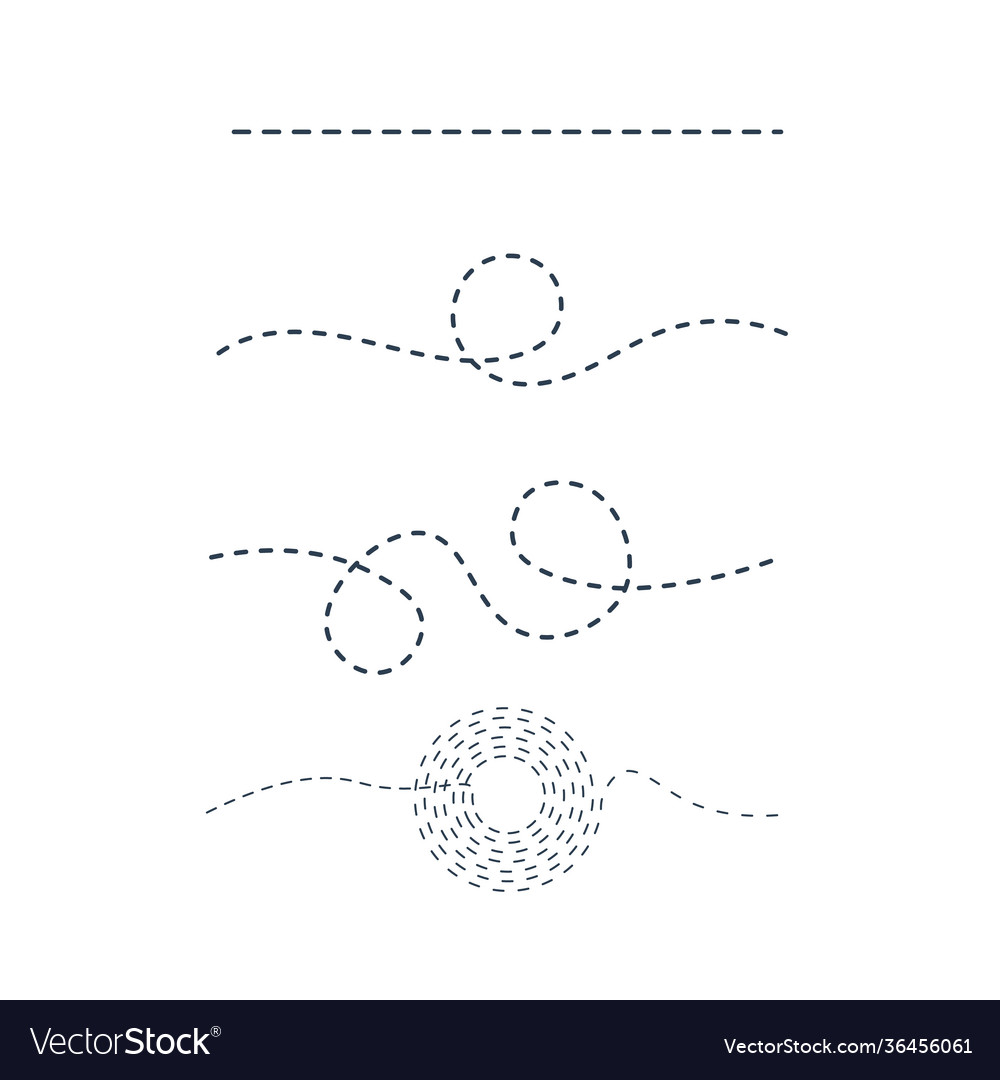 Dotted Flight Path Lines