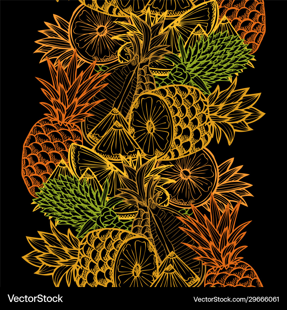 Fruit seamless pattern Royalty Free Vector Image