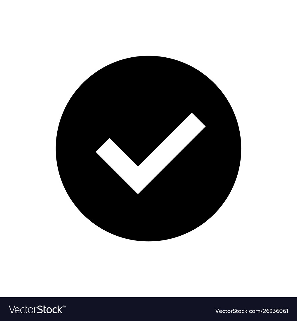 Green check mark and red cross icon set circle