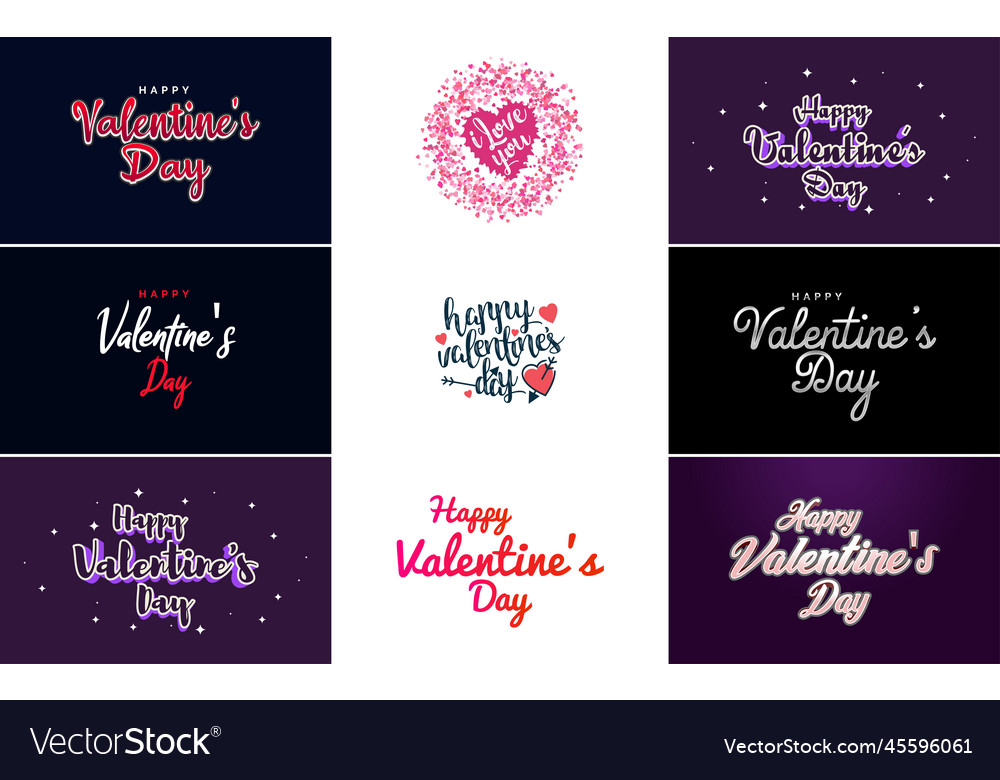 Happy valentines day greeting card template