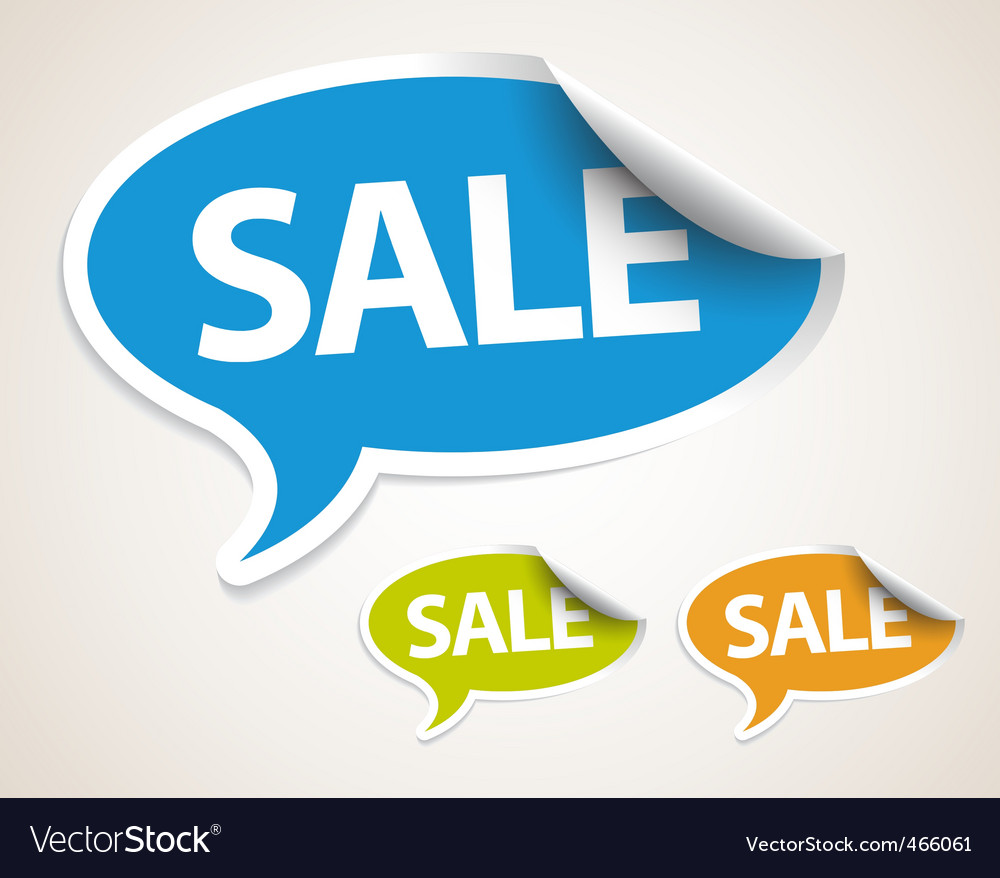 Sale speech bubble as sticker