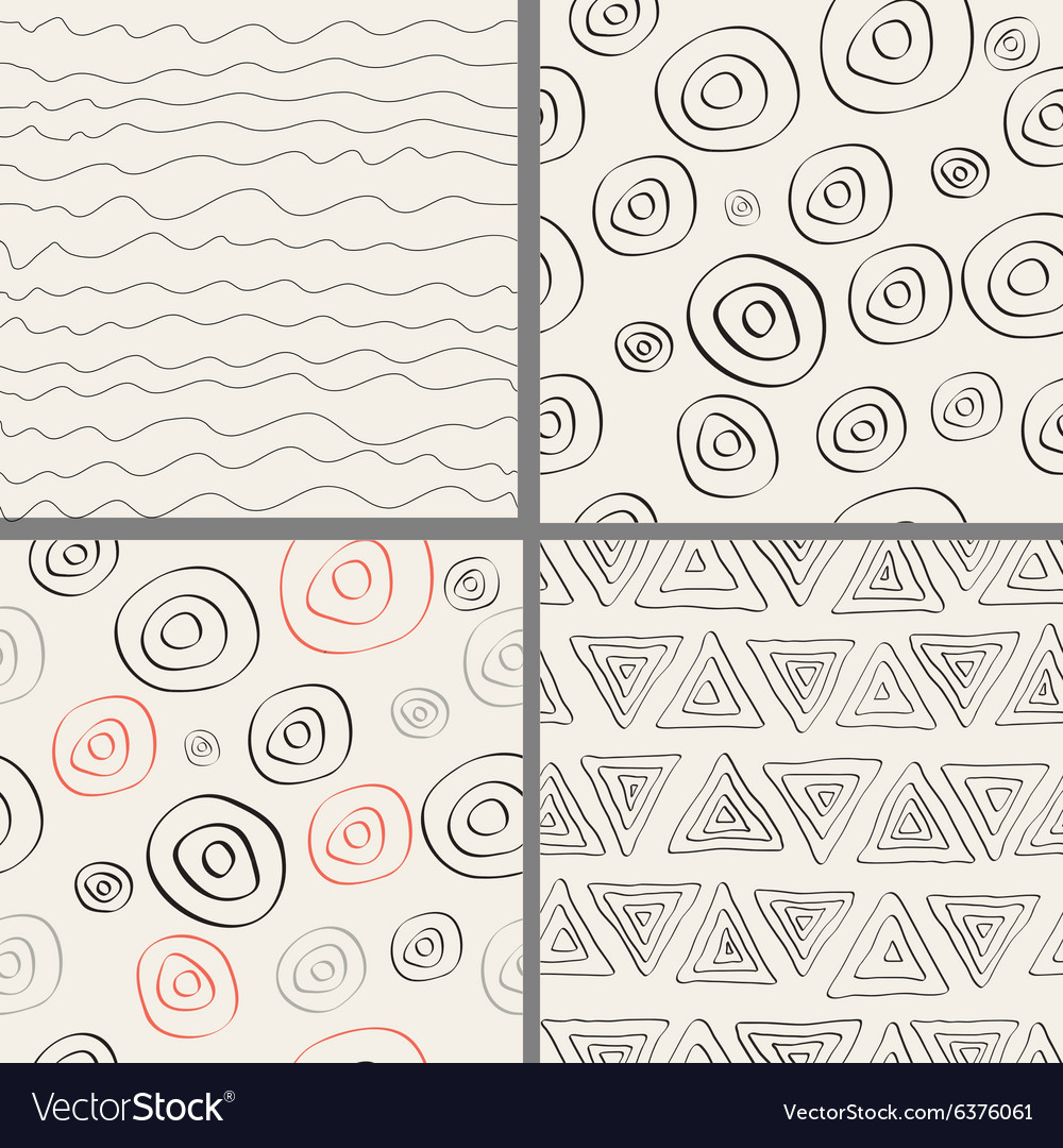 Set of seamless patterns