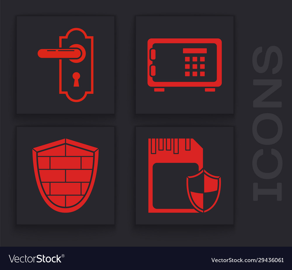 Set sd card and shield door handle safe