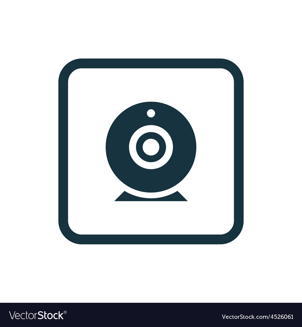 Web camera icon rounded squares button