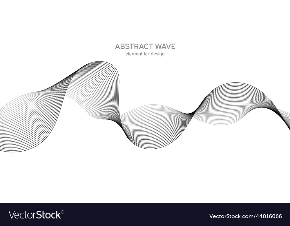 Abstract wave element for design digital
