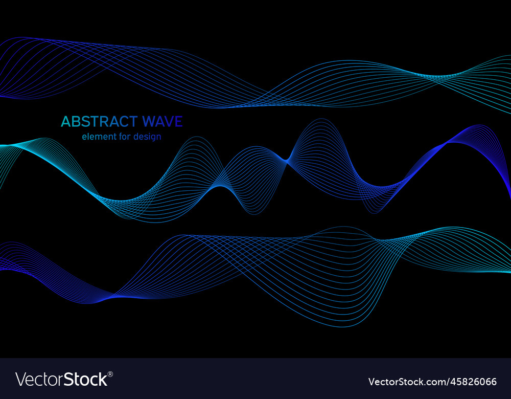 Abstract wave element for design digital Vector Image Abstract wave element for design digital