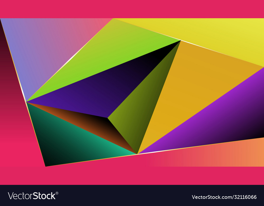 Background from triangles with multicolor