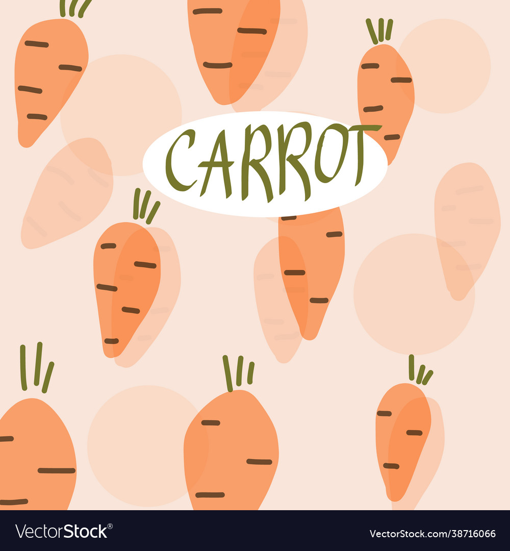 Carrot Pattern Background