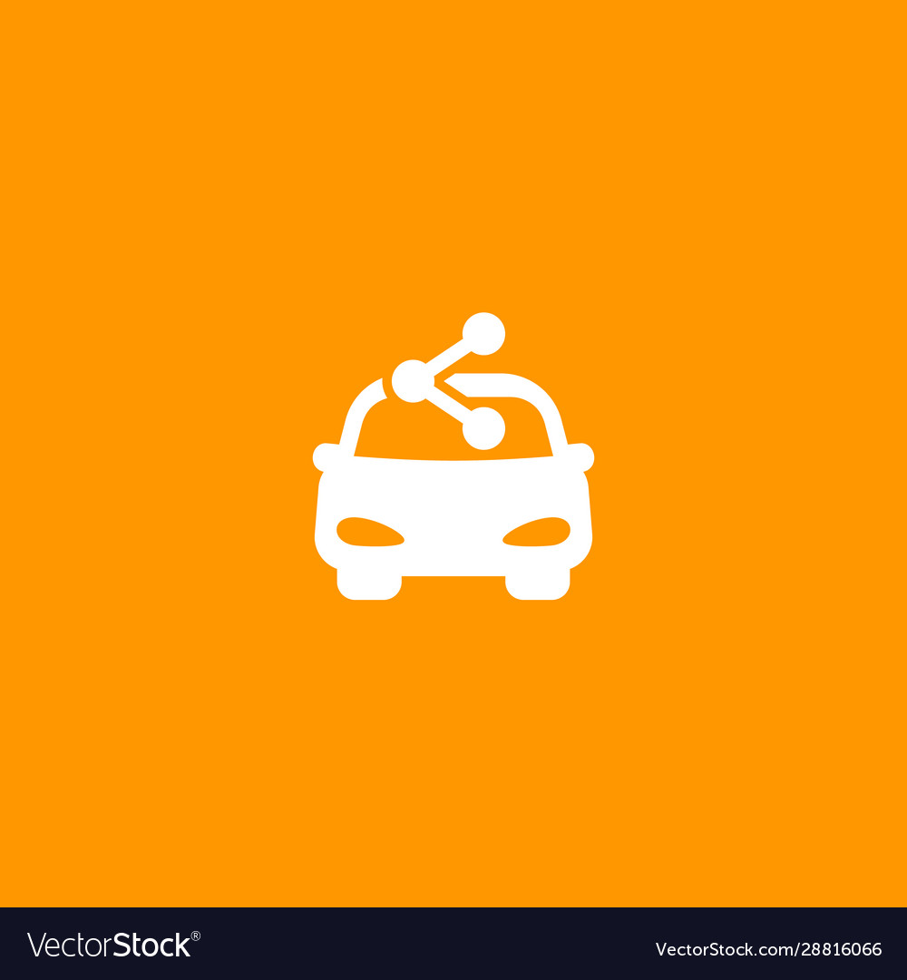 Carsharing service icon for web and apps