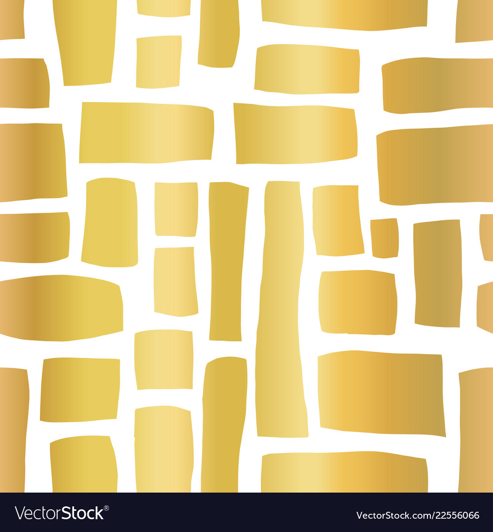 Gold Foil Rectangular Pattern