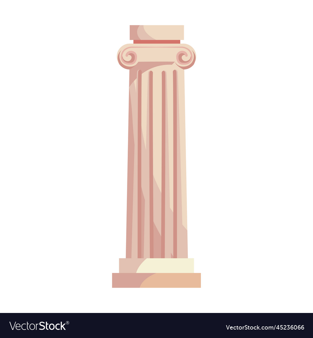 Greek pillar design Royalty Free Vector Image VectorStock