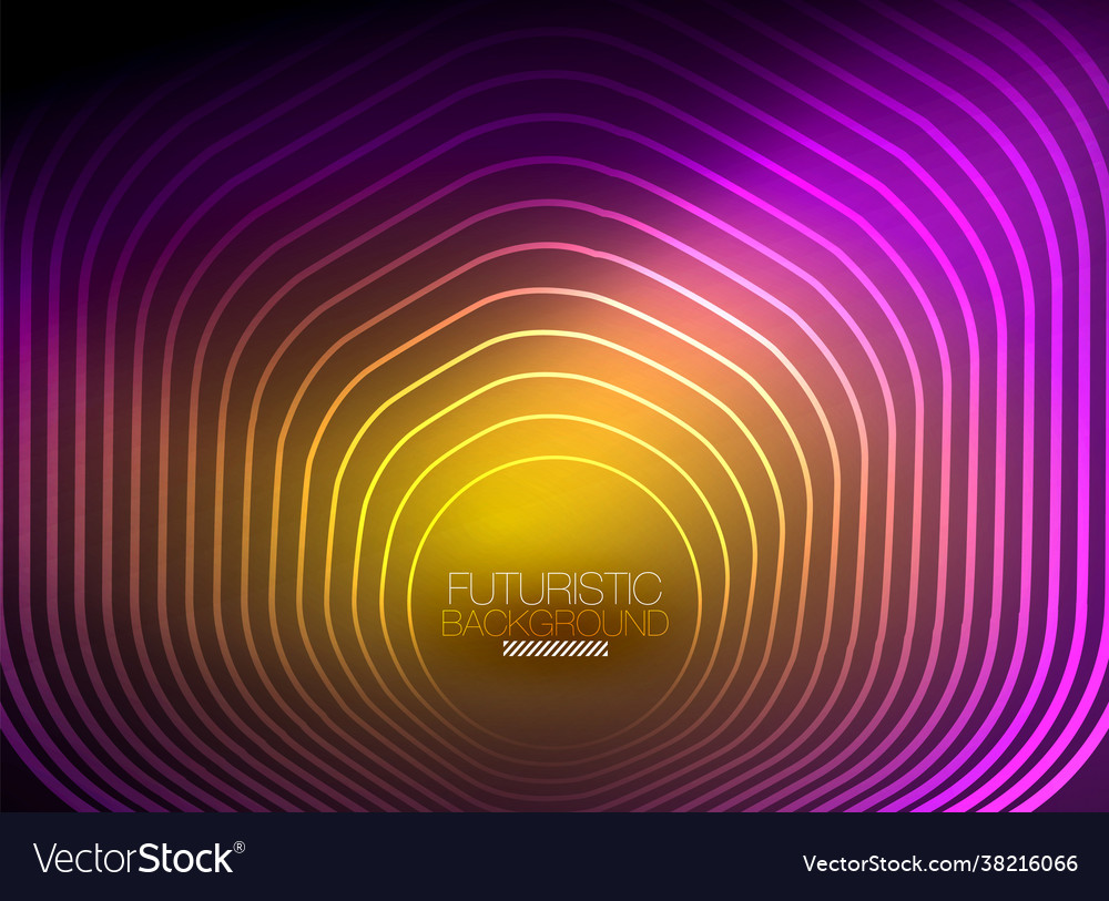 Neon color square shape lines abstract background