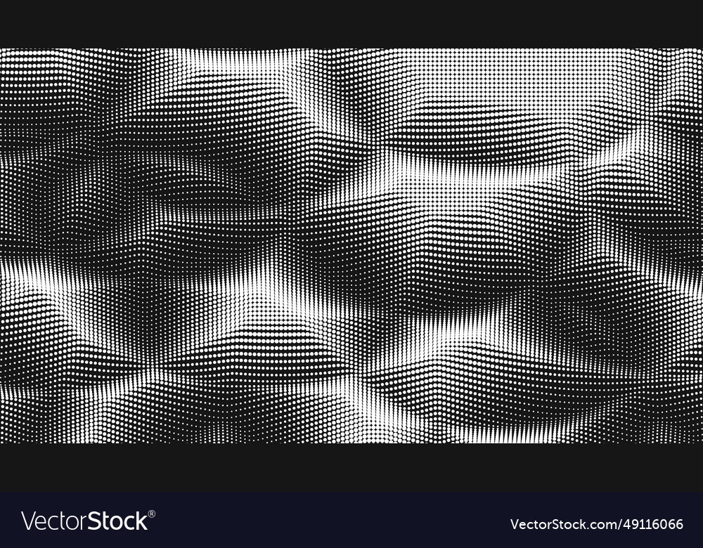 Point wave noise texture abstract dot background Vector Image Point wave noise texture abstract dot background